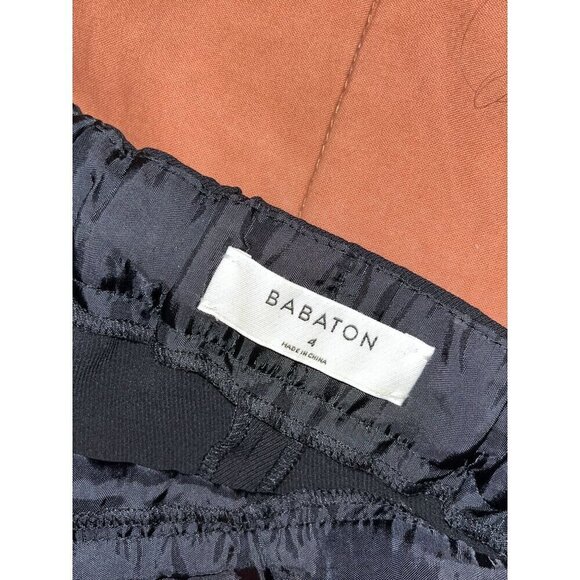 Babaton Aritzia  Black High Rise  Wide-Leg Culottes Pants Size 4 Womens - Picture 5 of 10